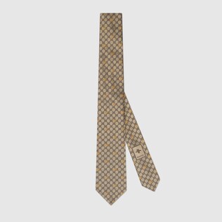 Corbata de Seda con GG y Abejas