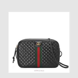 Borsa a spalla in pelle trapuntata misura piccola