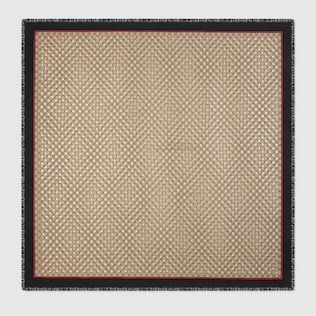 Modal silk shawl with GG bees motif