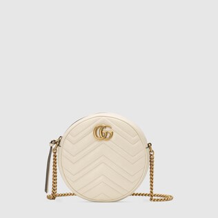 Minibolso de Hombro GG Marmont Redondo