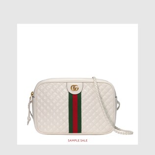 Small quilted leather shoulder bag