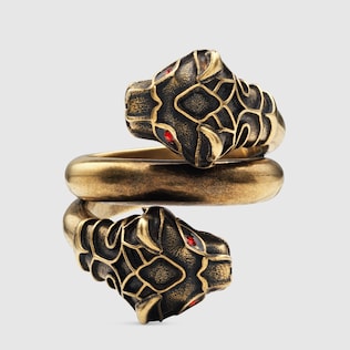 Tiger head ring