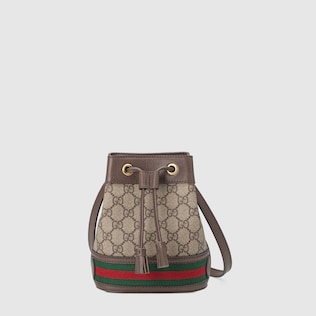 Mini borsa a secchiello Ophidia in GG