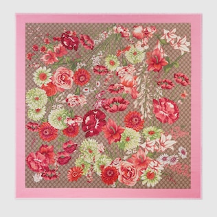 Spring bouquet modal silk shawl