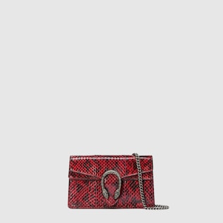 Dionysus super mini snakeskin bag