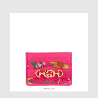 Supreme canvas card case with Flora print