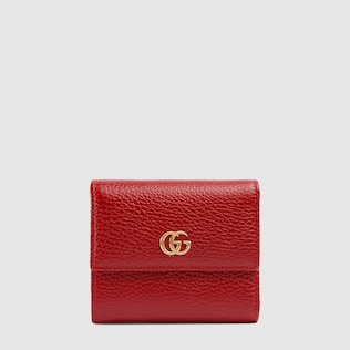 Portefeuille en cuir GG Marmont