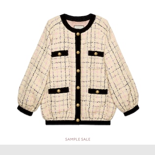 Bomber oversize in tweed