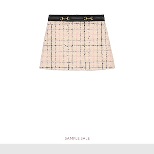 Tweed mini skirt