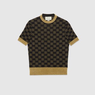 Wool top with GG motif