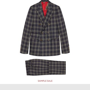 New Signoria check flannel suit