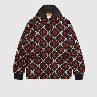 Jacke aus Wolle GG Diamond Makromotiv