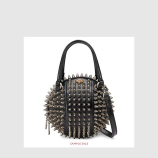 Basketball shaped mini shoulder bag