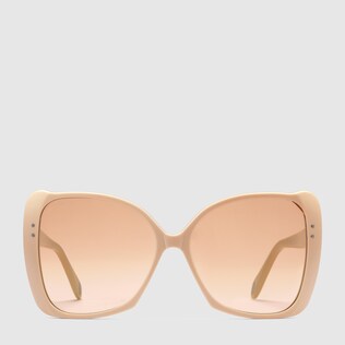 Sonnenbrille mit extragroßem, quadratischem Rahmen