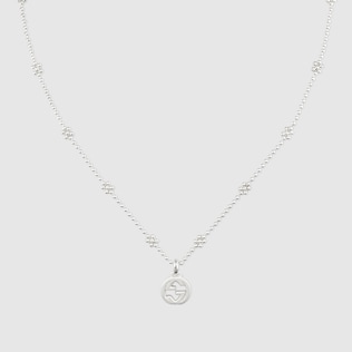 Collana con ciondolo GG in argento