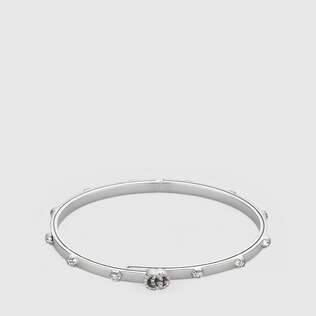 Pulsera GG Running de Oro Blanco