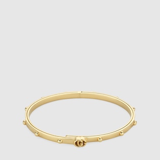 Bracciale in oro giallo con GG Running
