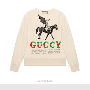 Sudadera de Algodón con Jockey Alado