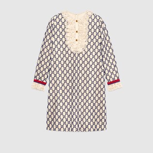 Robe courte en macramé GG