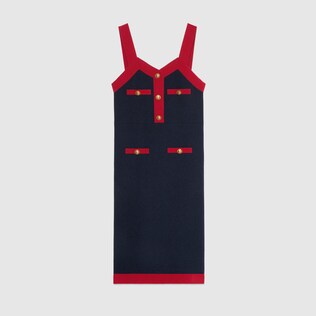 Vestido Corto de Tweed Vintage