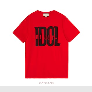 Übergroßes T-Shirt mit Billy Idol-Print