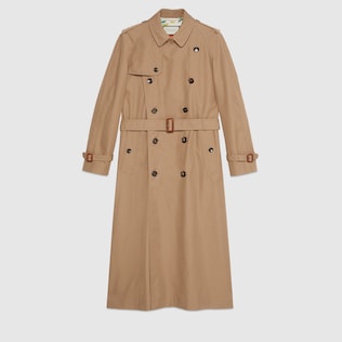 Trench in gabardina con Chateau Marmont