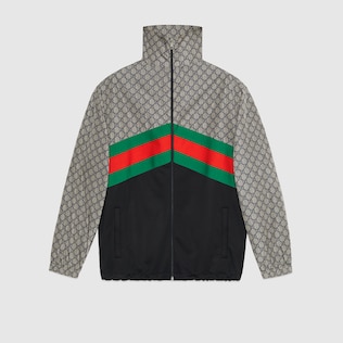 Übergroße Jacke aus technischem Jersey