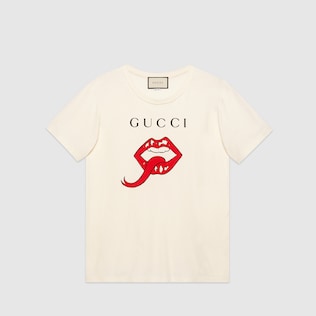T-shirt oversize avec bouche