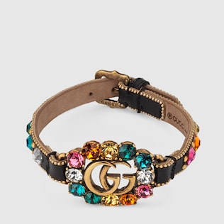 Doppel G Armband aus Leder