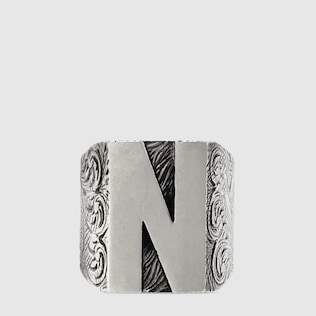 Anillo de Plata con Letra