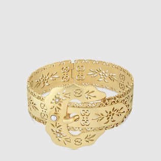 Icon bracelet in yellow gold
