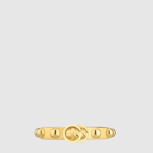 Anello in oro giallo con GG Running