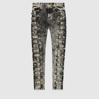 Eng anliegende Hose aus Denim