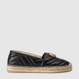Espadrillas in pelle con Doppia G