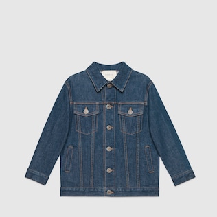 〔チルドレンズ〕GUCCI ロゴ デニム ジャケット