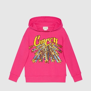〔チルドレンズ〕GUCCY スター プリント スウェットシャツ
