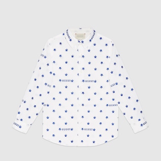 Camisa Infantil Fil Coupé Gucci Estrellas