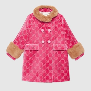 Manteau pour enfant en velours GG