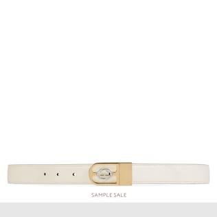 Reversible belt with Interlocking G buckle