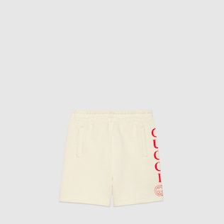 شورت البرمودا مزين بشعار Gucci للأطفال