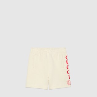 Children's bermuda short with Gucci logo
