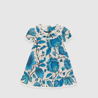 Baby dress with watercolor flowers
