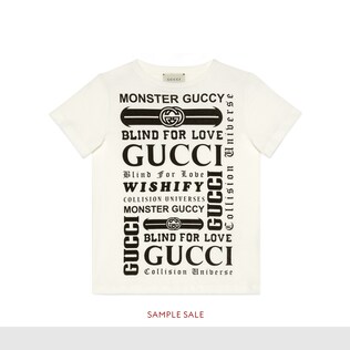 Children's T-shirt with Gucci logomania print