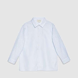 Camicia in popeline a righe