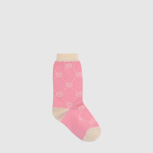 Chaussettes pour enfant en coton avec motif GG