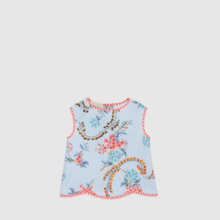 Haut bébé en popeline GG fleuri