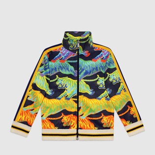 Children's sweatshirt with rainbow tigers
