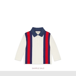 Polo bébé en jersey avec bande Web