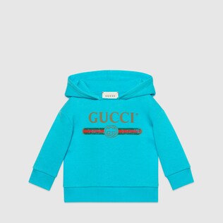 Baby sweatshirt with Gucci logo