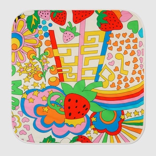 Coperta con stampa Gucci arcobaleno pop